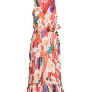 NWT Hutch Stace Sleeveless Wrap Midi Dress Multicolor Size XL